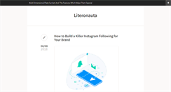 Desktop Screenshot of literonauta.com